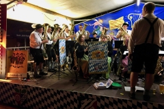 Der Musikverein aus Leidersbach sorgte für ausgelassene Stimmung am Samstagabend